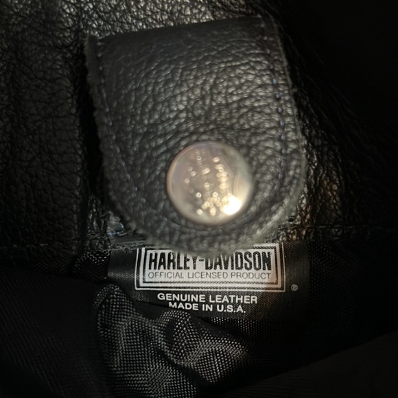 Vintage leather Harley Davidson Shoulder Bag - Picture 3 of 3